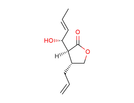 (3S,4R)-4-Allyl-3-((E)-(R)-1-hydroxy-but-2-enyl)-dihydro-furan-2-one