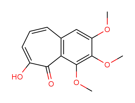 Molecular Structure of 33950-65-1 (6-hydroxy-2,3,4-trimethoxy-5H-benzo[7]annulen-5-one)