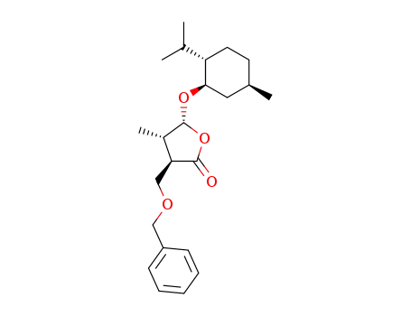 (3R,4S,5R)-3-Benzyloxymethyl-5-((1R,2S,5R)-2-isopropyl-5-methyl-cyclohexyloxy)-4-methyl-dihydro-furan-2-one