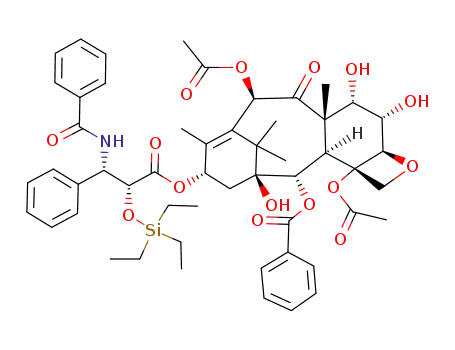 [(1S,2S,3R,4S,7R,8S,9S,10S,12R,15S)-4,12-diacetyloxy-15-[(2R,3S)-3-benzamido-3-phenyl-2-triethylsilyloxypropanoyl]oxy-1,8,9-trihydroxy-10,14,17,17-tetramethyl-11-oxo-6-oxatetracyclo[11.3.1.03,10.04,7]heptadec-13-en-2-yl] benzoate