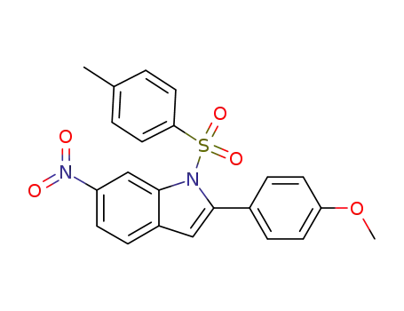 1H-Indole, 2-(4-methoxyphenyl)-1-[(4-methylphenyl)sulfonyl]-6-nitro-