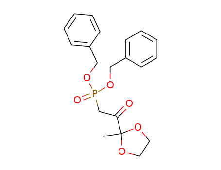 dibenzyl <2-(2-methyl-1,3-dioxolan-2-yl)-2-oxo-ethyl>-phosphonate