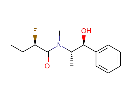 Molecular Structure of 204323-40-0 ((R)-2-Fluoro-N-((1S,2S)-2-hydroxy-1-methyl-2-phenyl-ethyl)-N-methyl-butyramide)