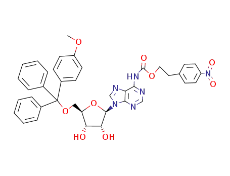 5'-O-(monomethoxytrityl)-N<sup>6</sup>-<2-(4-nitrophenyl)ethoxycarbonyl>adenosine