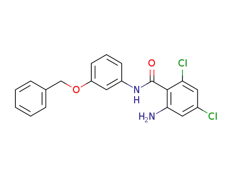 2-Amino-N-(3-benzyloxy-phenyl)-4,6-dichloro-benzamide