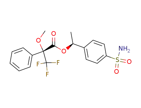 (R)-3,3,3-Trifluoro-2-methoxy-2-phenyl-propionic acid (S)-1-(4-sulfamoyl-phenyl)-ethyl ester