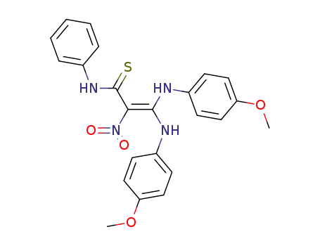 2-Propenethioamide,
3,3-bis[(4-methoxyphenyl)amino]-2-nitro-N-phenyl-
