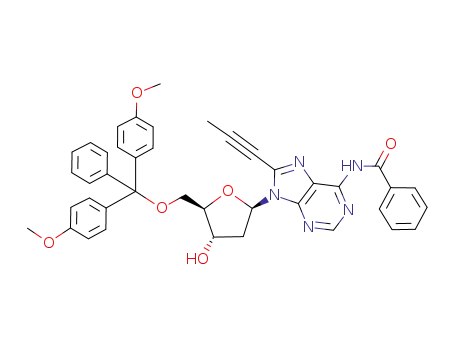 N<sup>(6)</sup>-benzoyl-8-(prop-1-ynyl)-5'-O-(4,4-dimethoxytrityl)-2'-deoxyadenosine
