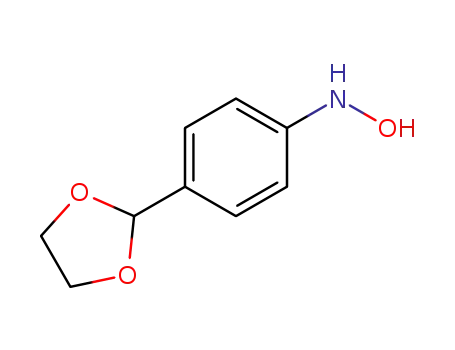 Molecular Structure of 242457-41-6 (p-hydroxylaminobenzaldehyde ethylene acetal)