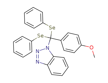 1-[(4-Methoxy-phenyl)-bis-phenylselanyl-methyl]-1H-benzotriazole