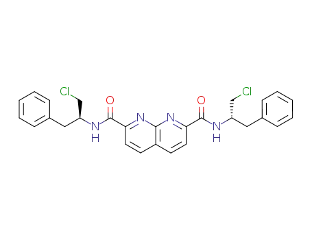 [1,8]Naphthyridine-2,7-dicarboxylic acid bis-[((S)-1-chloromethyl-2-phenyl-ethyl)-amide]