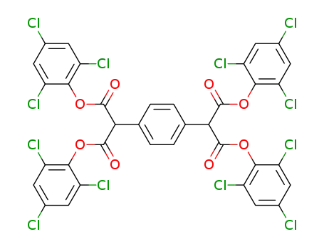 2-{4-[Bis-(2,4,6-trichloro-phenoxycarbonyl)-methyl]-phenyl}-malonic acid bis-(2,4,6-trichloro-phenyl) ester