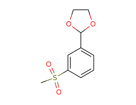 Molecular Structure of 201851-08-3 (2-(3-Methanesulfonyl-phenyl)-[1,3]dioxolane)