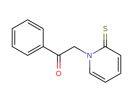 Molecular Structure of 61657-02-1 (Ethanone, 1-phenyl-2-(2-thioxo-1(2H)-pyridinyl)-)