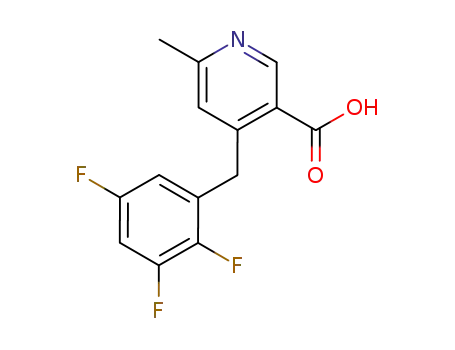 6-methyl-4-(2,3,5-trifluorobenzyl)nicotinic acid