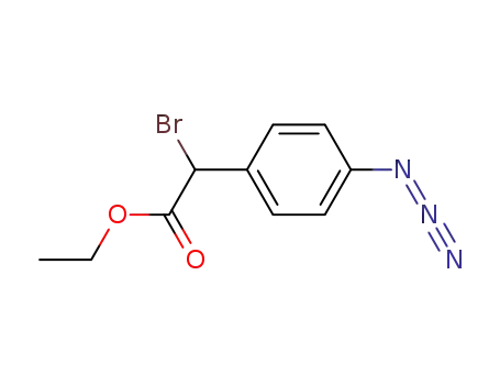 (+/-)-α-bromo-p-azidophenylacetic acid ethyl ester