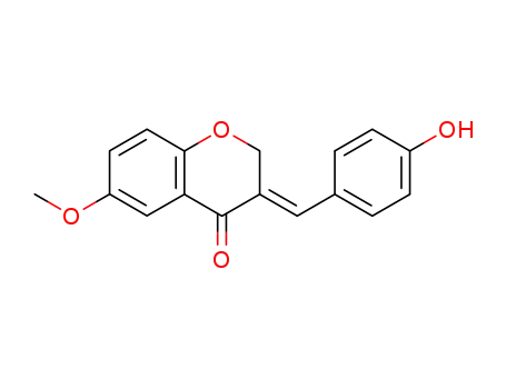 (E)-3-[(4-hydroxyphenyl)methylene]-6-methoxy-chroman-4-one