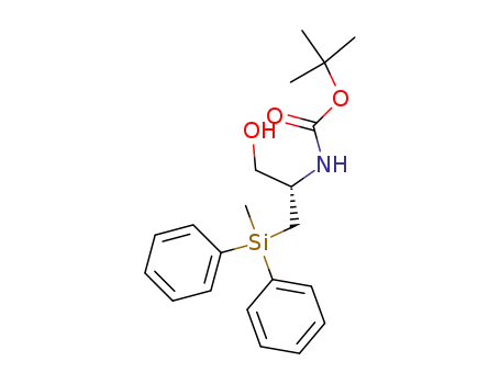 [(S)-1-Hydroxymethyl-2-(methyl-diphenyl-silanyl)-ethyl]-carbamic acid tert-butyl ester