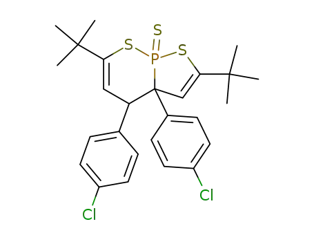 2,6-Di-tert-butyl-3a,4-bis-(4-chloro-phenyl)-3a,4-dihydro-[1,2]thiaphospholo[2,3-b][1,2]thiaphosphinine 8-sulfide