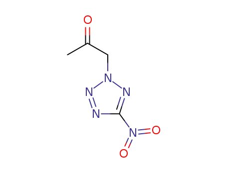 Molecular Structure of 131394-19-9 (2-Propanone, 1-(5-nitro-2H-tetrazol-2-yl)-)