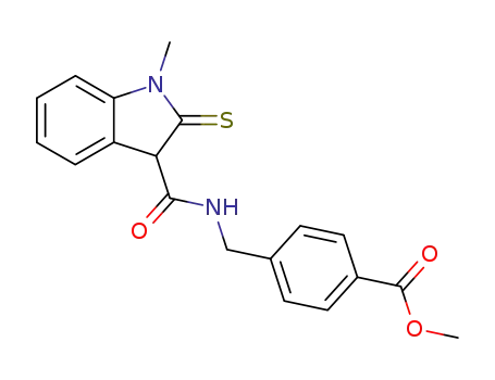 4-{[(1-Methyl-2-thioxo-2,3-dihydro-1H-indole-3-carbonyl)-amino]-methyl}-benzoic acid methyl ester