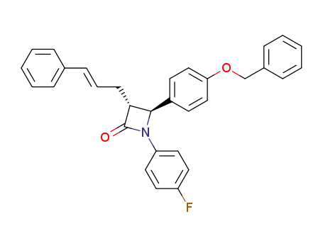 (3R,4S)-4-(4-Benzyloxy-phenyl)-1-(4-fluoro-phenyl)-3-((E)-3-phenyl-allyl)-azetidin-2-one