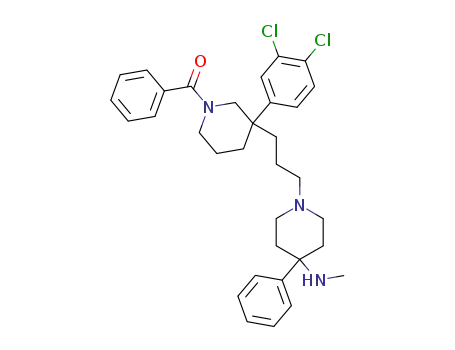 {3-(3,4-Dichloro-phenyl)-3-[3-(4-methylamino-4-phenyl-piperidin-1-yl)-propyl]-piperidin-1-yl}-phenyl-methanone