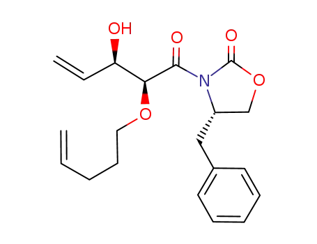 (4S)-3-<(2S,3R)-1-oxo-2-(pent-4-enyl-1-oxy)-3-hydroxy-4-pentenyl>-4-benzyl-2-oxazolidinone
