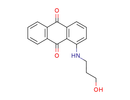 Molecular Structure of 62956-45-0 (9,10-Anthracenedione, 1-[(3-hydroxypropyl)amino]-)