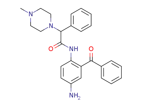 N-(4-amino-2-benzoylphenyl)-2-(4-methyl-1-piperazinyl)-2-phenylacetamide