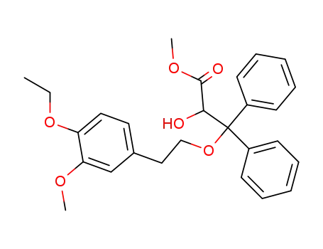 3-[2-(4-ethoxy-3-methoxy-phenyl)-ethoxy]-2-hydroxy-3,3-diphenyl-propionic acid methyl ester