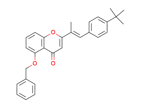 5-benzyloxy-4'-tert-butyl-2-α-methylstyrylchromone