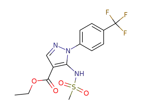 5-Methanesulfonylamino-1-(4-trifluoromethyl-phenyl)-1H-pyrazole-4-carboxylic acid ethyl ester