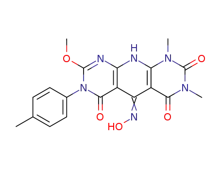 1,3-dimethyl-7(4'-methylphenyl)-8-methoxy-5-oximino-10H-pyrimido[5',6':5,6]pyrido[2,3-d]pyrimidine-2,4,6(1H,3H,7H)trione