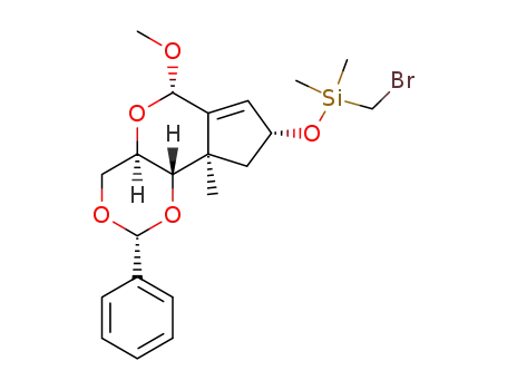 Bromomethyl-((2R,4aR,6S,8R,9aR,9bS)-6-methoxy-9a-methyl-2-phenyl-4a,6,8,9,9a,9b-hexahydro-4H-cyclopenta[4,5]pyrano[3,2-d][1,3]dioxin-8-yloxy)-dimethyl-silane