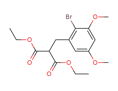 Propanedioic acid, [(2-bromo-3,5-dimethoxyphenyl)methyl]-, diethyl
ester