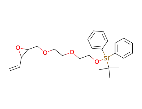 Molecular Structure of 147526-50-9 (2-<2-(tert-butyldiphenylsiloxy)ethoxy>ethyl 2,3-epoxypent-4-enyl ether)