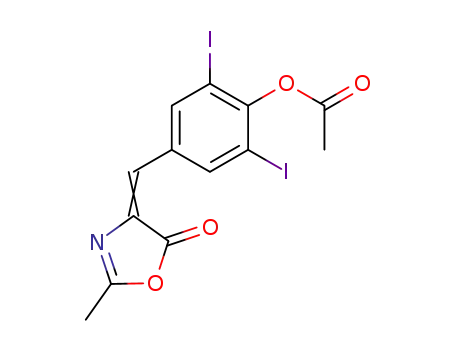 4-[[4-(Acetyloxy)-3,5-diiodophenyl]methylene]-2-methyl-5(4H)-oxazolone