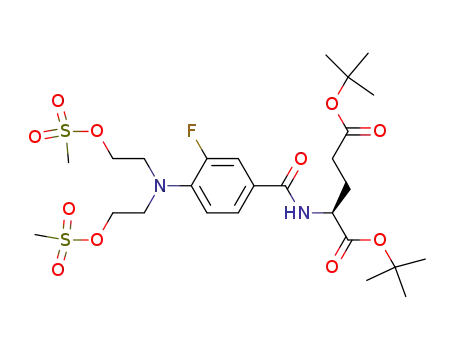 di-tert-butyl <3-fluoro-4-<bis<2-(mesyloxy)ethyl>amino>benzoyl>-L-glutamate
