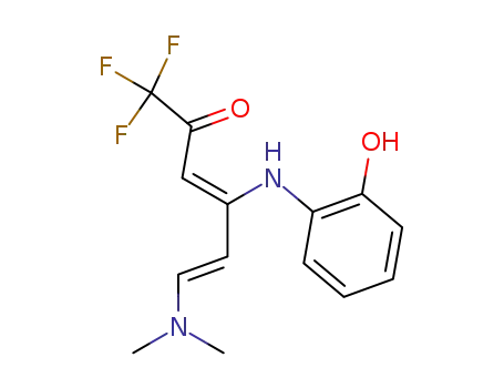 (3Z,5E)-6-Dimethylamino-1,1,1-trifluoro-4-(2-hydroxy-phenylamino)-hexa-3,5-dien-2-one