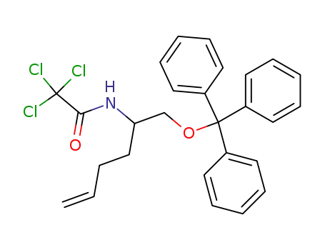 2,2,2-Trichloro-N-(1-trityloxymethyl-pent-4-enyl)-acetamide