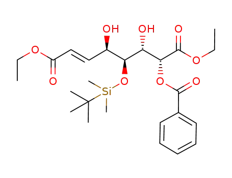 (E)-(4R,5S,6R,7R)-7-Benzoyloxy-5-(tert-butyl-dimethyl-silanyloxy)-4,6-dihydroxy-oct-2-enedioic acid diethyl ester