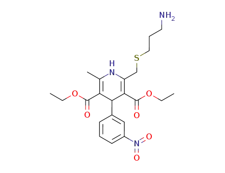 2-(2-aminopropylthio)methyl-3,5-dicarboethoxy-6-methyl-4-(3-nitrophenyl)-1,4-dihydropyridine