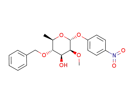 p-nitrophenyl 4-O-benzyl-6-deoxy-2-O-methyl-α-D-mannopyranoside
