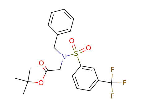 [benzyl-(3-trifluoromethyl-benzenesulfonyl)-amino]-acetic acid <i>tert</i>-butyl ester