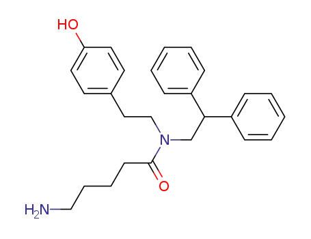5-Amino-pentanoic acid (2,2-diphenyl-ethyl)-[2-(4-hydroxy-phenyl)-ethyl]-amide