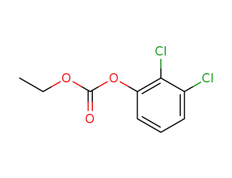 Molecular Structure of 207238-21-9 (Carbonic acid 2,3-dichloro-phenyl ester ethyl ester)