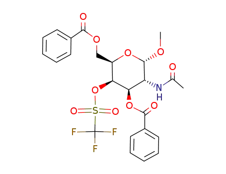 methyl 2-acetamido-3,6-di-O-benzoyl-2-deoxy-4-O-trifluoromethanesulfonyl-β-D-galactopyranoside
