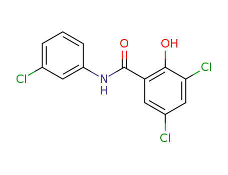 Molecular Structure of 6137-38-8 (3,5-dichloro-N-(3-chlorophenyl)-2-hydroxybenzamide)