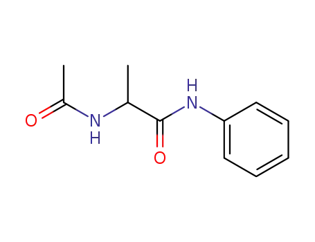 Molecular Structure of 67865-12-7 (Propanamide, 2-(acetylamino)-N-phenyl-)